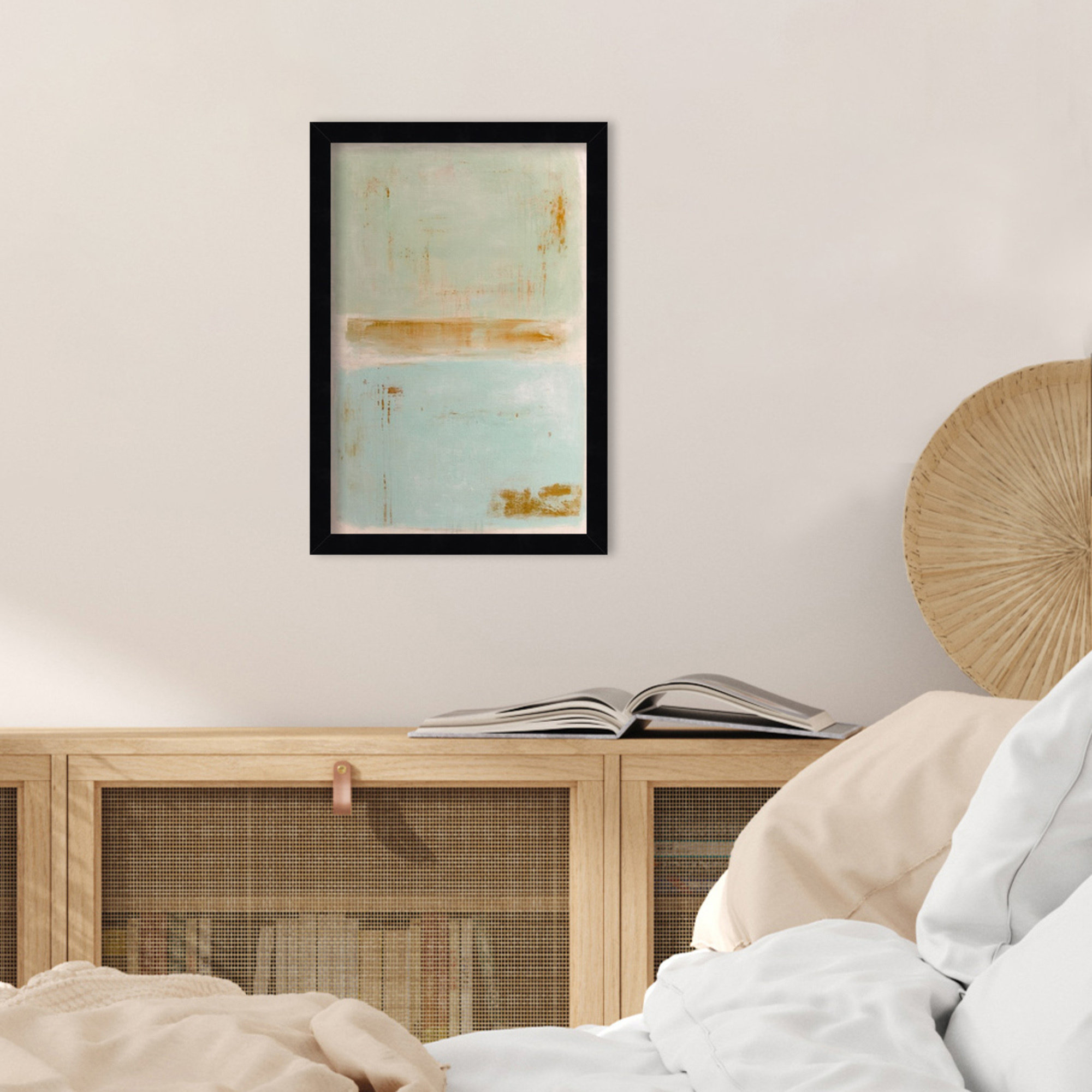 Soft Sided by Mauro Wood Framed Wall Art Print, Black, 17" H x 12" W