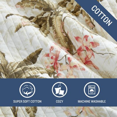 Tommy Bahama Home Bonny Cove Cotton Quilt Set & Reviews | Wayfair