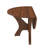 Space-saving Walnut Mdf Folding Dining Table, Modern Style For Small Kitchen