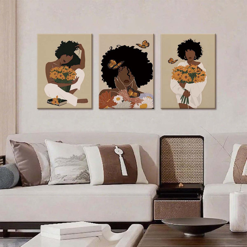 3 Piece Wrapped Canvas Print, 40 cm H x 60 cm W