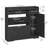 Farmhouse Shoe Storage Cabinet with 2 Flip Drawers and Adjustable Shelves-585937348