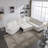 Sectional Sleeper Sofa with Pull-Out Bed Modern L-Shape Couch Bed, Upholstered Sofa