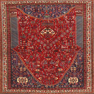 Tapis noir / rouge Southwestern