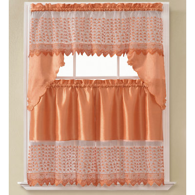 Carr Floral Swag Kitchen Curtain
