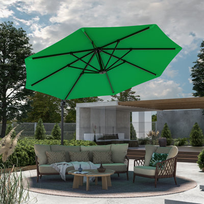 Shandice 11‘ Cantilever Umbrella with Crank Lift