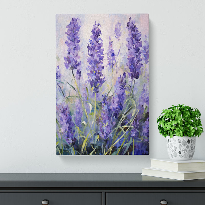 Lavender Flower Action No.2 - No Frame Print, 50cm H x 35cm W x 3cm D