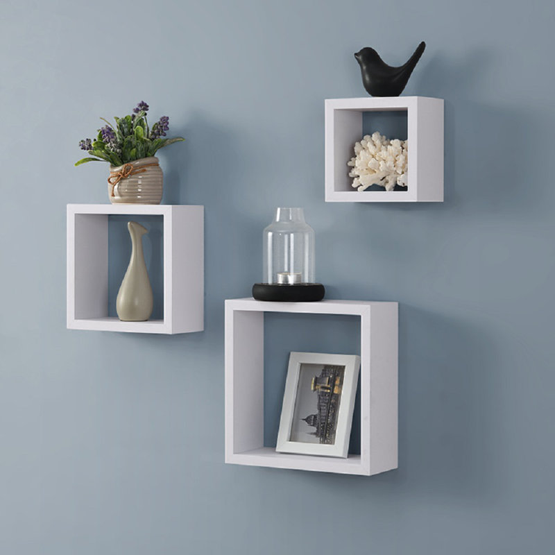 Toril 3 Piece Square Floating Shelf