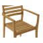 Kolding Teak Outdoor Dining Stacking Armchair Set Of 4