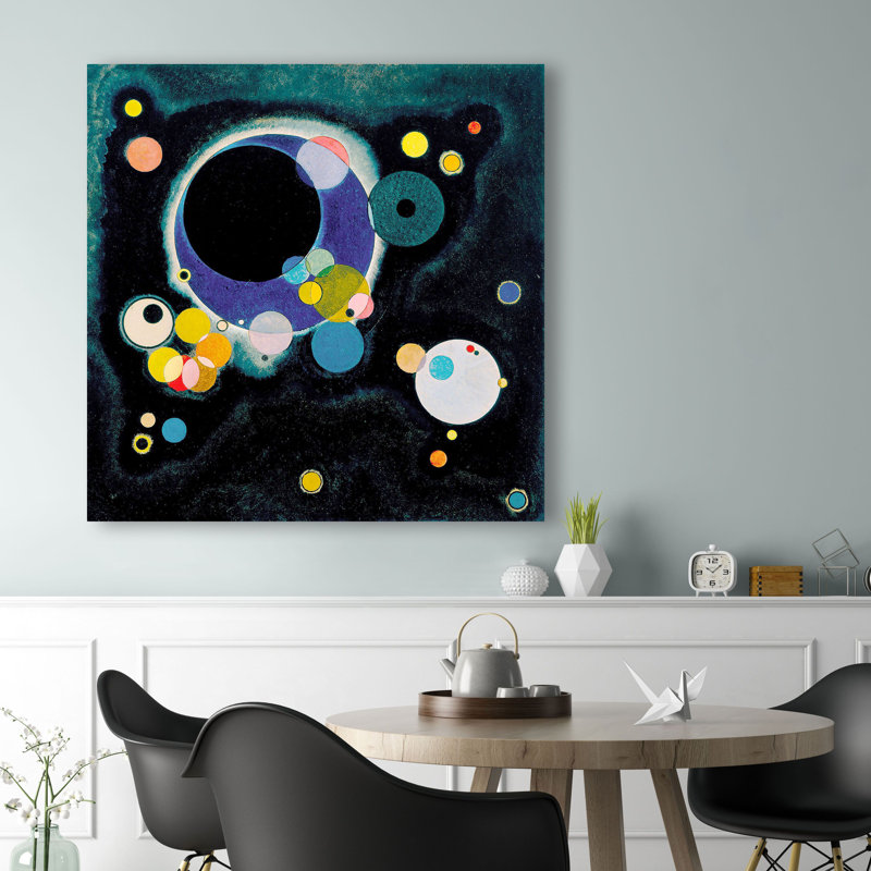 Sketch For Several Circles by Wassily Kandinsky - Wrapped Canvas Art Prints, 70cm H x 70cm W x 4cm D