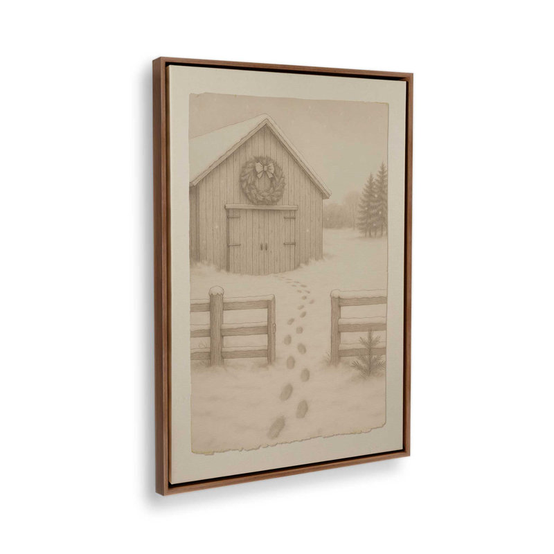Hearthside Haven, reproduction d'art sur toile, Noyer, H 18,75 po x l 12,75 po