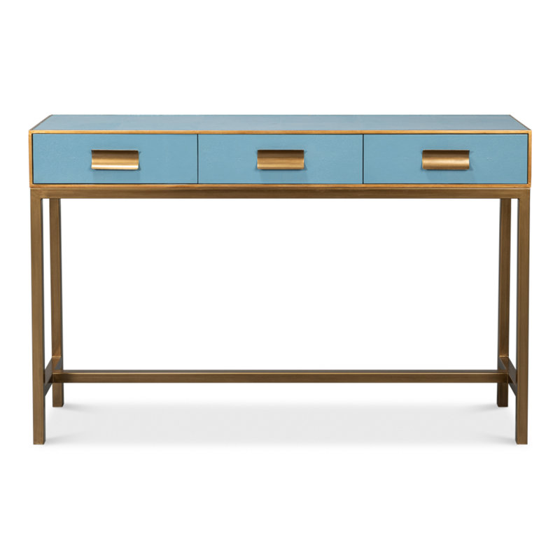 Console Shagreen, Bleu