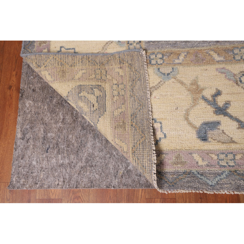 Tapis gris / bleu Oushak 9 x 12