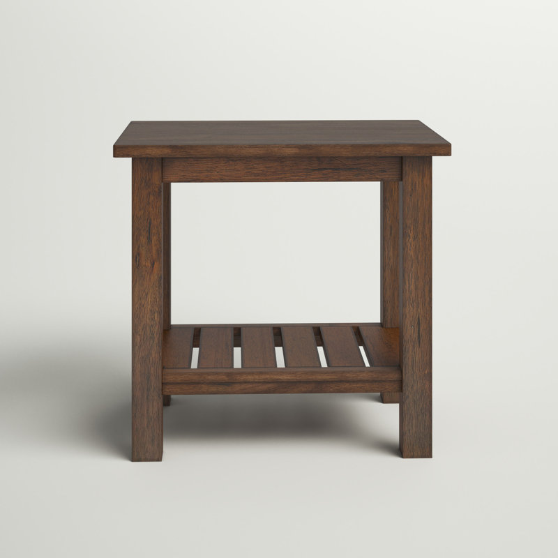 Esporta Solid Wood Top End Table