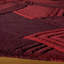 Tapis rouge en laine touffeté à la main Cloninger-19234203
