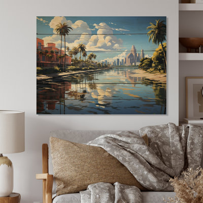 Miami Sunshines State I sur impression sur bois