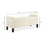 Banc de rangement rembourré capitonné à boutons avec garniture cloutée, siège de salon rembourré avec accoudoirs, banc de lit-1910305796