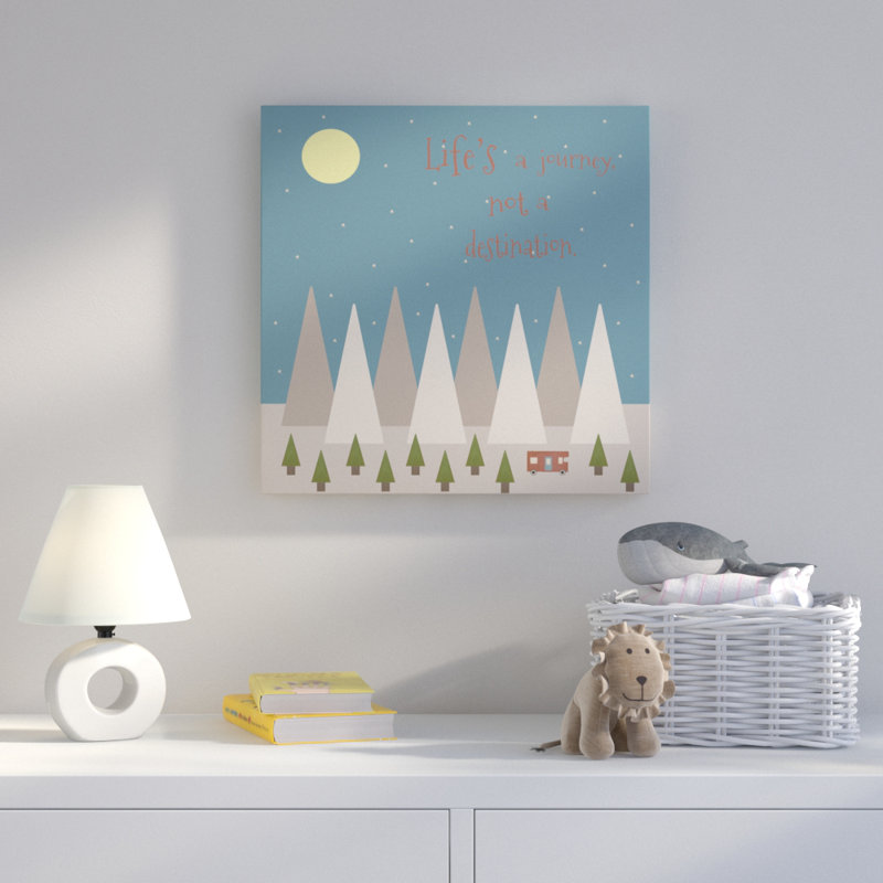 « life a voyage », art sur toile, H 18 po x l 18 po