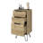 Light Dresser Skyoner, Hairpin Legs, Superior Top,Three Drawers, Light Oak Finish