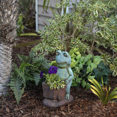 Statue de grenouille pensative sleep Seidel