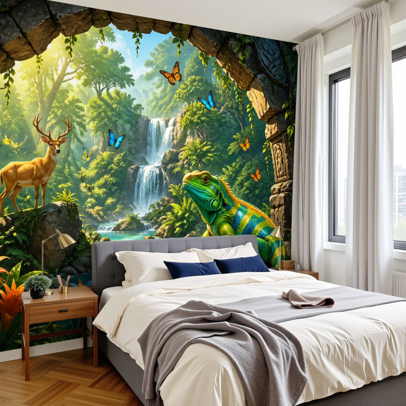 Adhésif mural amovible auto-adhésif et amovible, L 69 po x l 96 po