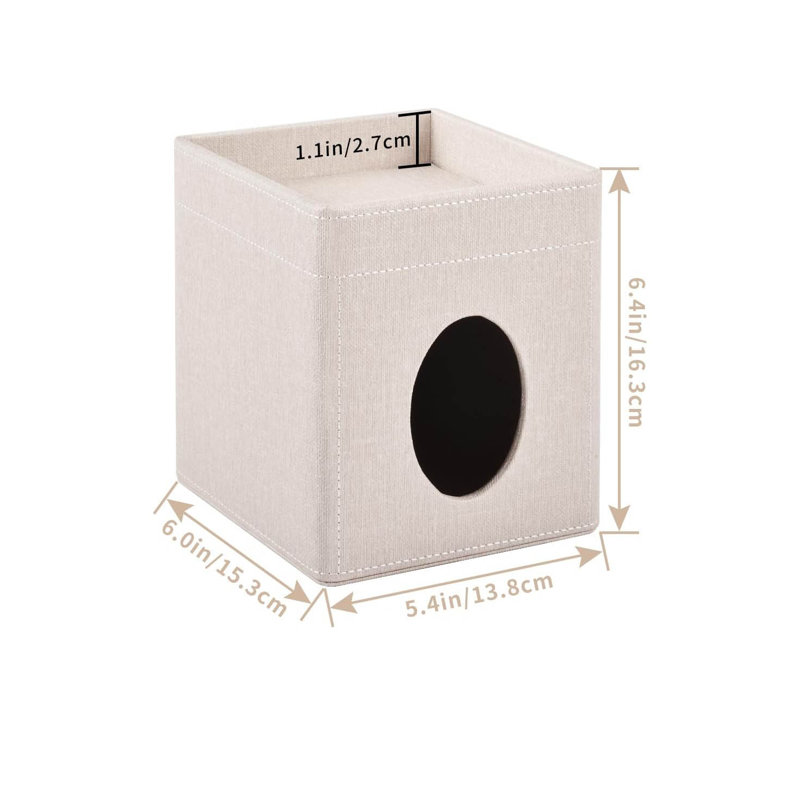 Tissue Box Cover, Beige
