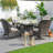 Carnforth 4 - Person Patio Dining Set Square Table with Cushions Included