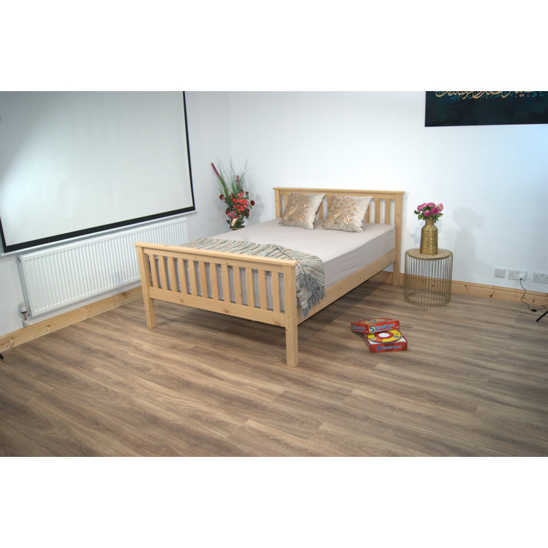 Hampshire UV Waxed Pine Wooden Bed, Double