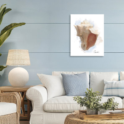 Toile Honeychoom Coastal Conch, conception par Matthew Piotrowicz