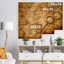 Loupe sur la carte du monde - impression d'art graphique-35121411-35121415