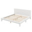 Base de lit plateforme double avec tête de lit et lattes en bois-748891247