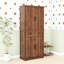 Armoire de cuisine avec 2 tiroirs, 6 tablettes de porte, 3 tablettes réglables et 3 tablettes coulissantes-1637657010