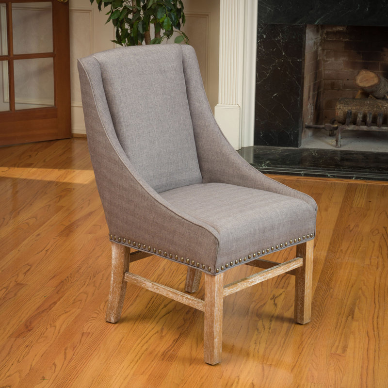 Chaise parsons rembourrée Wokeham, Taupe, 1