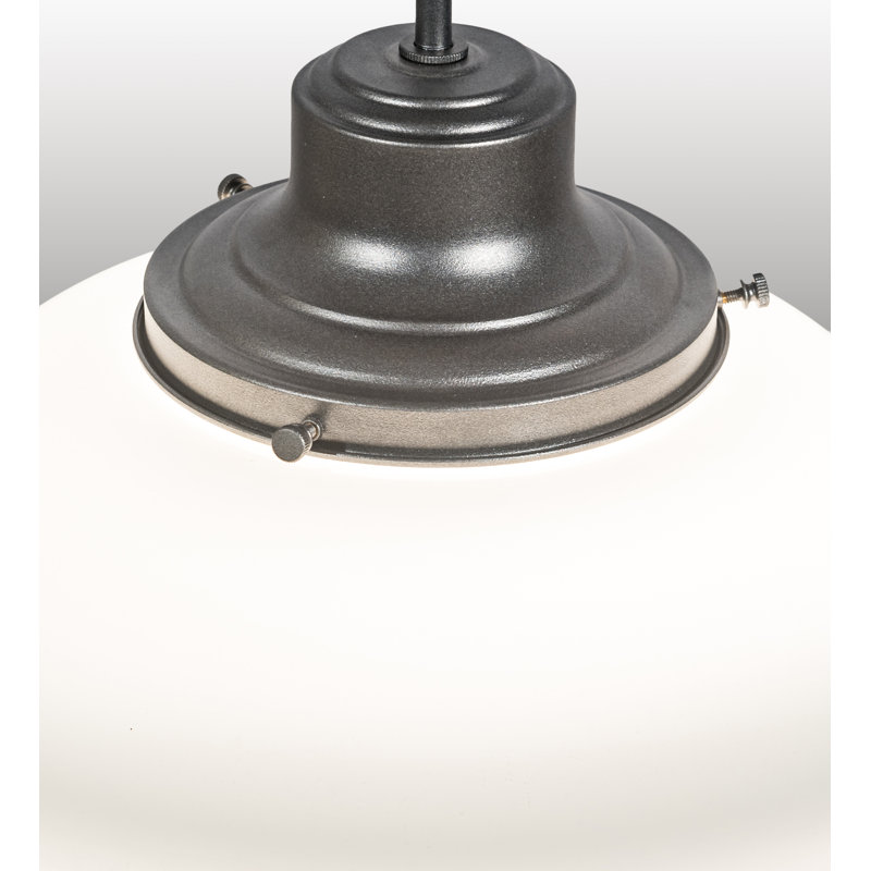 Luminaire suspendu 1 lumières scolaire single Moshier