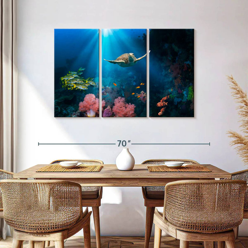 Ocean Underwater, 36" H x 57" W