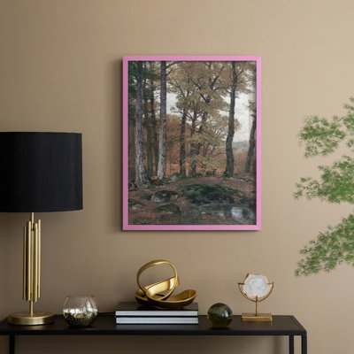 «Vintage Landscape CVII», reproduction encadrée - bois massif