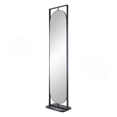 Full Length Standing Mirror With 360° Swivel For Bedroom And Living Room
