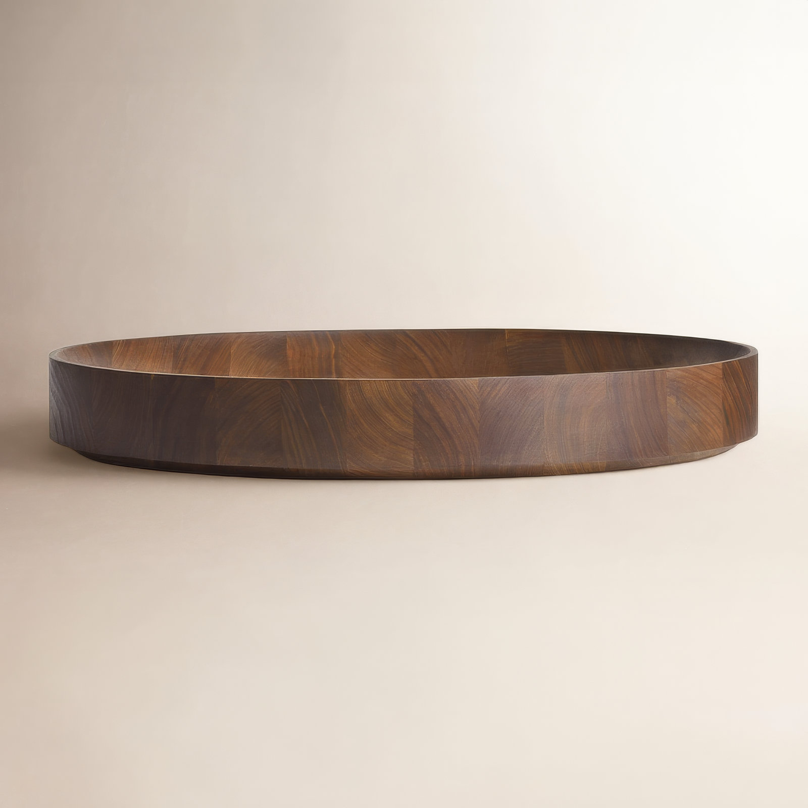 3" H x 20" W x 20" D, Walnut