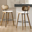 27" Upholstered Rattan Counter & Bar Stool