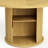6-person Natural Wood Round Dining Table With A Tabletop Tray And Hidden Shelves-366773187
