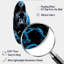 «Black Blue Panther Hidden Observer Infrared - Curved Panther», reproduction d'art murale en métal asymétrique-110469436
