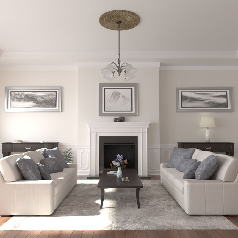 Médaillon de plafond Endurathane Nexus, DE 41 po x P 1 5/8 po, convient aux auvents jusqu'à 7 1/4 po), fini craquelé de boue du Mississippi peint à la main