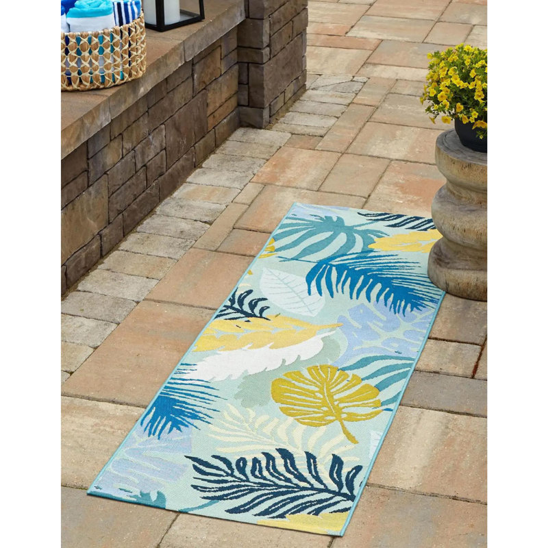 Windall Indoor/Outdoor Modern Area Rug, Runner 2' x 6'