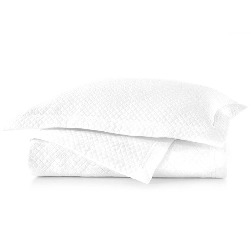Oxford Cotton Blend Coverlet, Ivory, King Coverlet