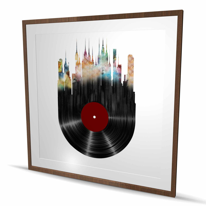 «Abstract City», impression sur toile encadrée