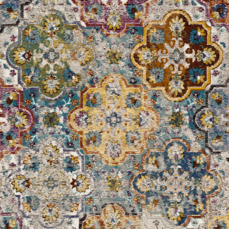 Bruckmann Performance Geometric Rug, Round 6'5"