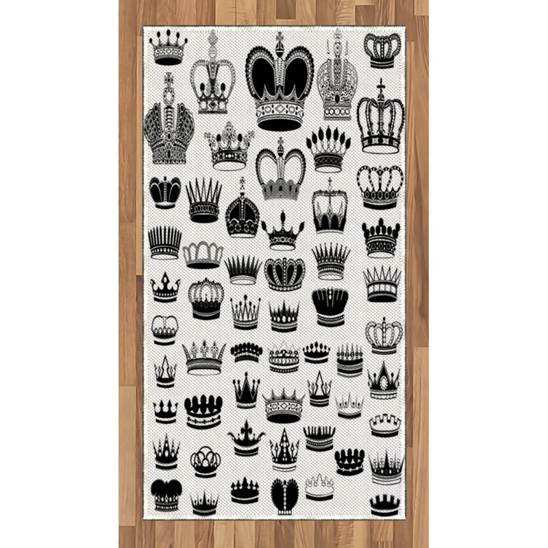 Queen High Density Long Fiber Poly Threads Decorative Area Rug Carpet, Rectangle 2'7" x 5'