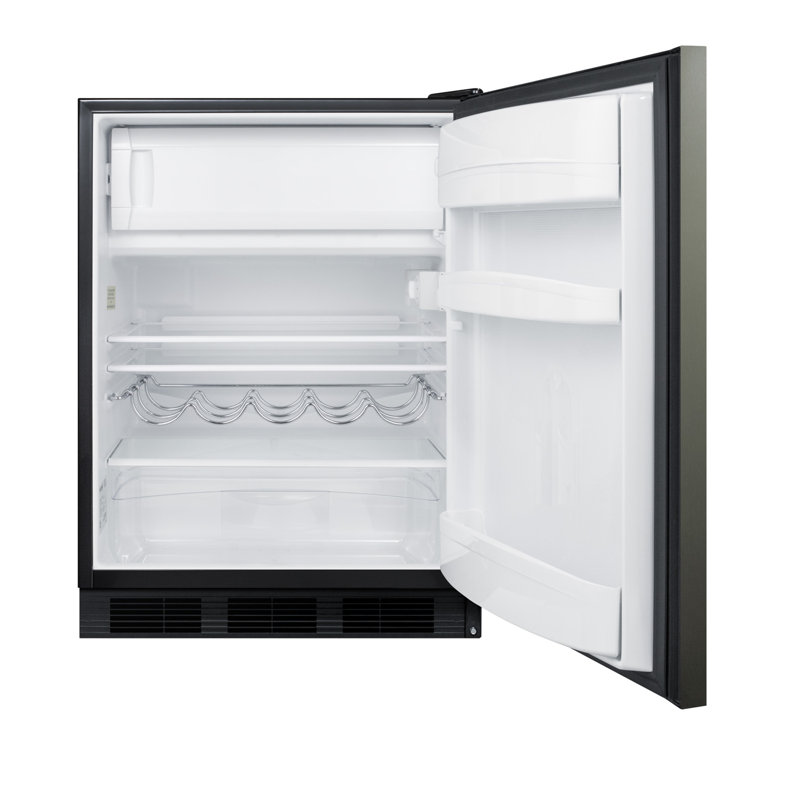 Summit Appliance Basalt 5.1 Cubic Feet Convertible Mini Fridge with Freezer, Dark Grey
