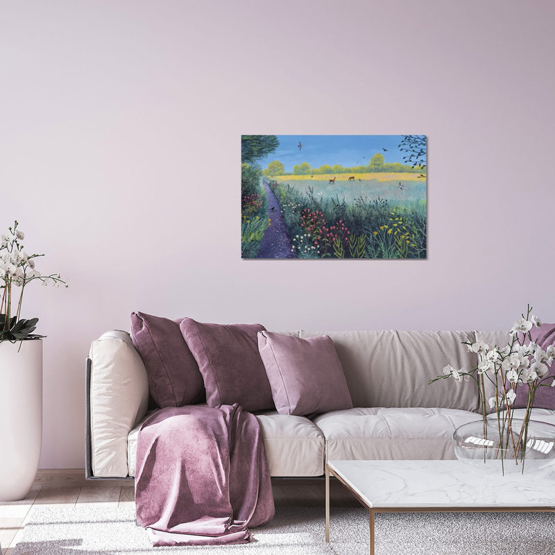 «Down Summer Lane» par Jo Grundy - impression non encadrée, H 24 po x l 32 po x P 0,25 po