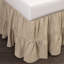 Cappa Linen Pleated Bed Skirt-544084465-544084466