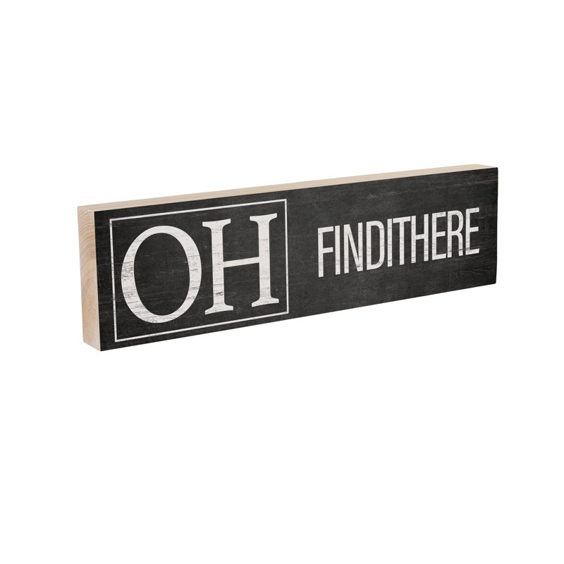 Plaque de cheminée State en bois 18 po x 5 po Ohio